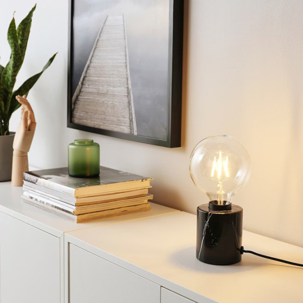 Настольная лампа Ikea Markfrost/Lunnom Черный От сети photo 5