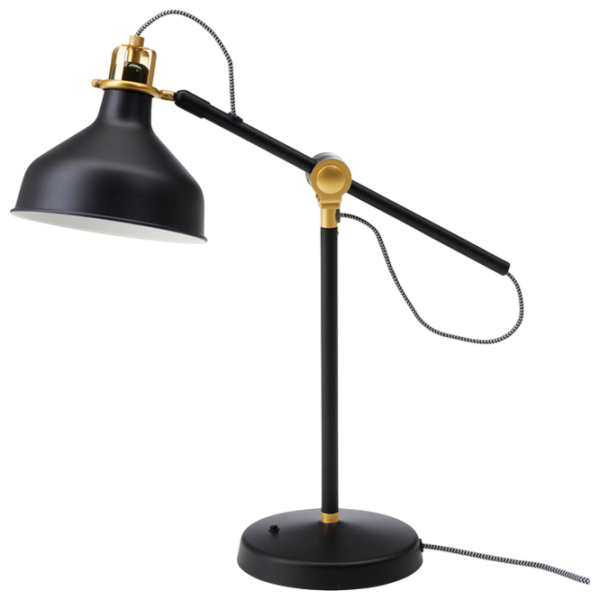 Lampă de masă Ikea Ranarp Black Rețea photo 2