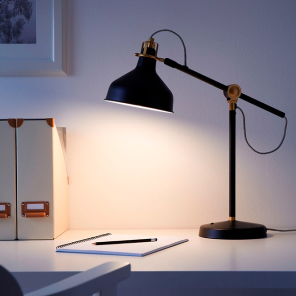 Lampă de masă Ikea Ranarp Black Rețea photo 5