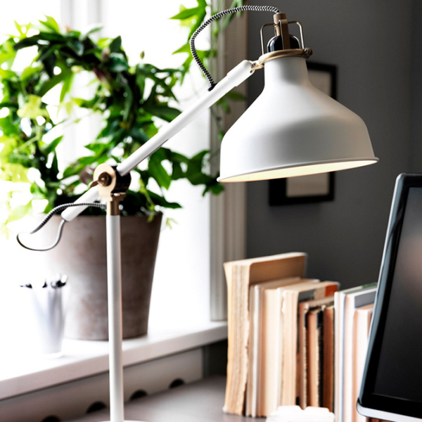 Lampă de masă Ikea Ranarp White Rețea photo 5