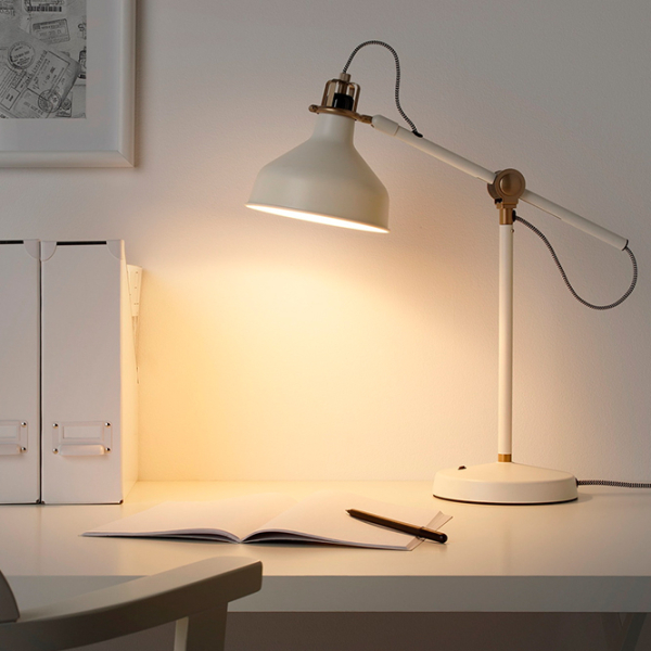 Lampă de masă Ikea Ranarp White Rețea photo 7
