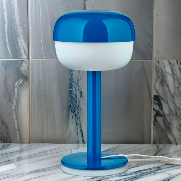 Lampă de masă Ikea Blasverk Blue Rețea photo 6