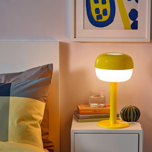 Настольная лампа Ikea Blasverk Желтый От сети photo 5
