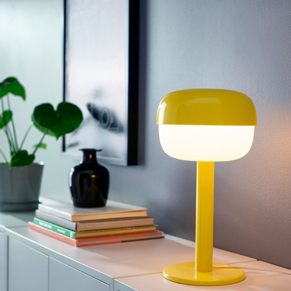 Настольная лампа Ikea Blasverk Желтый От сети photo 6