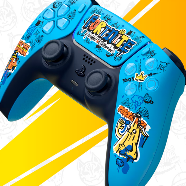Gamepad Sony DualSense Fortnite Edition Brighty Blue Fără fir / 15 buttons photo 5