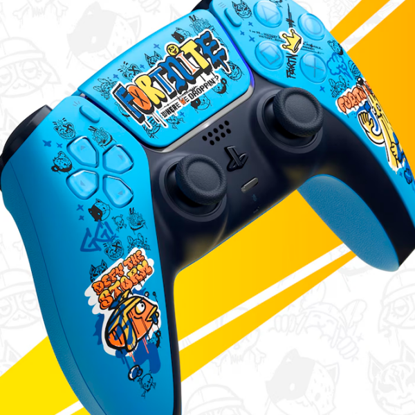Gamepad Sony DualSense Fortnite Edition Brighty Blue Fără fir / 15 buttons photo 6