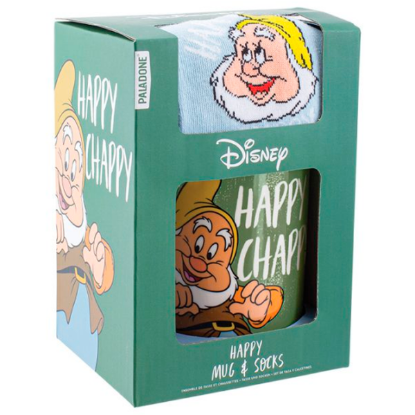 Cană și șosete Paladone Disney Happy Mug and Socks Green 300 ml photo 3