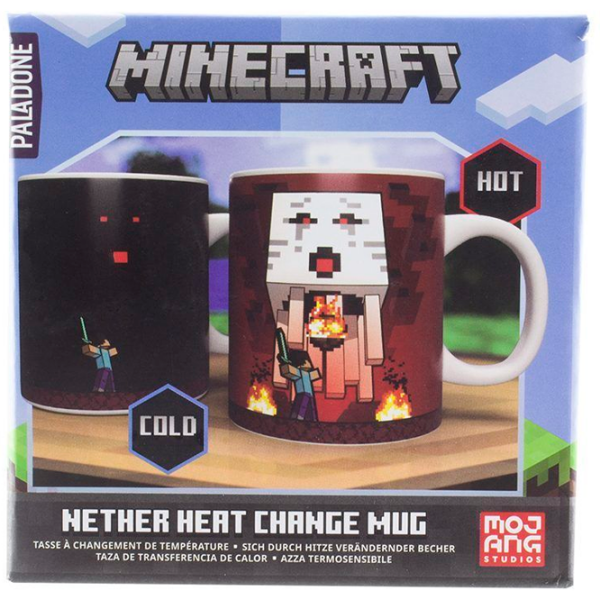 Cană Paladone Minecraft Nether Heat Change Mug Brown 300 ml photo 3