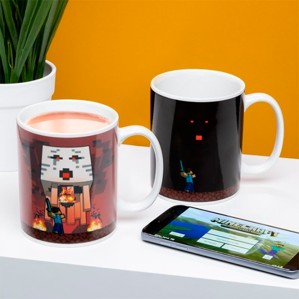 Cană Paladone Minecraft Nether Heat Change Mug Brown 300 ml photo 4