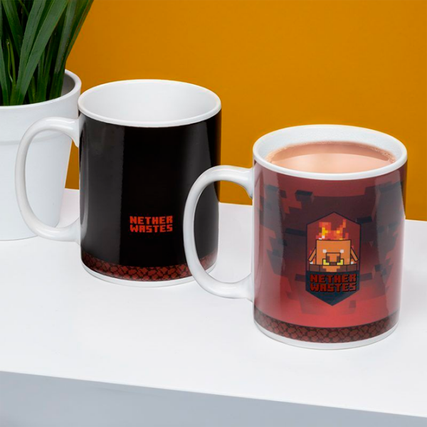 Cană Paladone Minecraft Nether Heat Change Mug Brown 300 ml photo 5