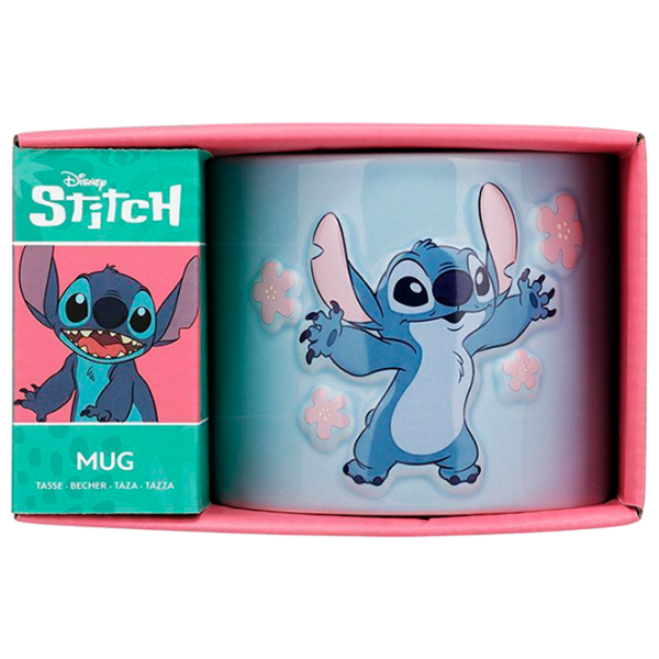 Cană Paladone Disney Stitch Embossed Mug Brighty Blue 400 ml photo 1