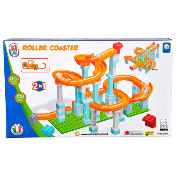Трасса для шариков Androni Giocattoni Roller Coaster 8636-0000
Red
Разноцветный  photo 4