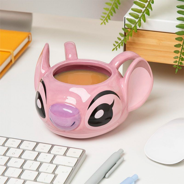 Cană Paladone Disney Angel Shaped Mug Pink 400 ml photo 2