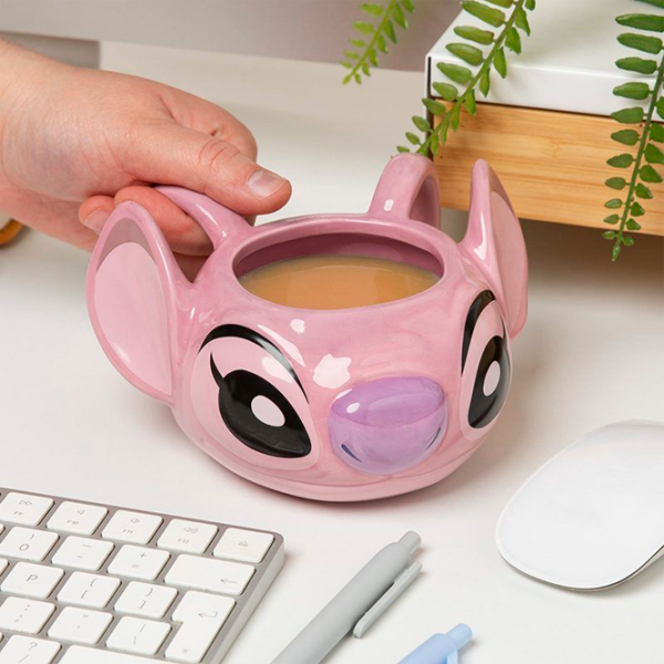 Cană Paladone Disney Angel Shaped Mug Pink 400 ml photo 3