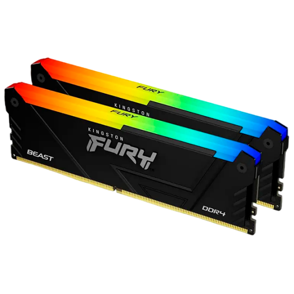 Оперативная память 32 ГБ Kingston FURY Beast RGB KF432C16BB12AK2/32 DIMM, DDR4, 3200 МГц photo 1