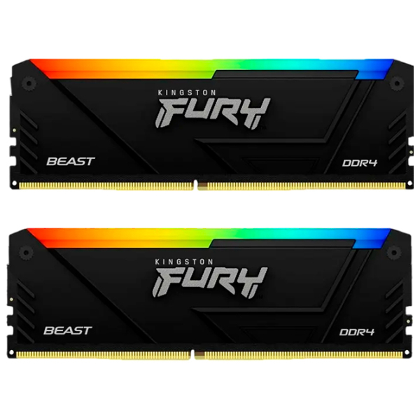Оперативная память 32 ГБ Kingston FURY Beast RGB KF432C16BB12AK2/32 DIMM, DDR4, 3200 МГц photo 3