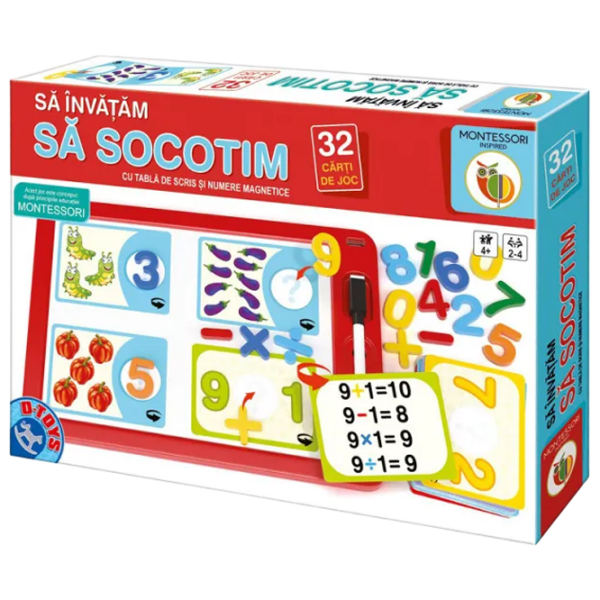 Joc educativ D-TOYS Montessori Let's learn numbers Dezvoltare, 2+ photo 1