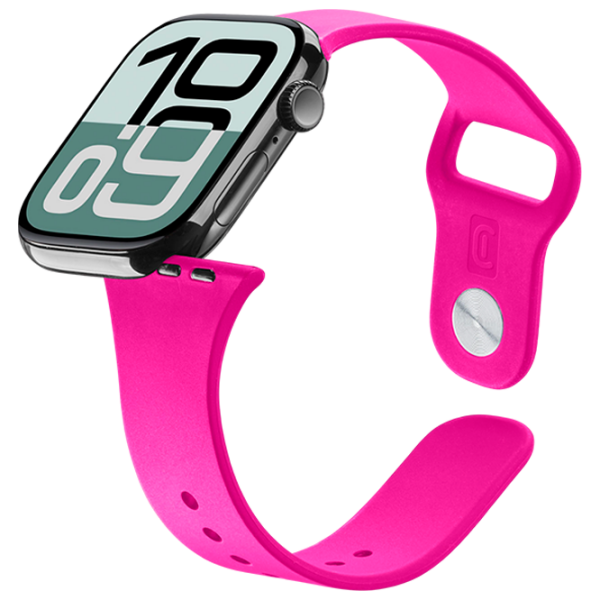 Curelușă Apple Watch 10 Urban Band Pink Inox Silicon, 42, 44, 45, 49 mm photo 1