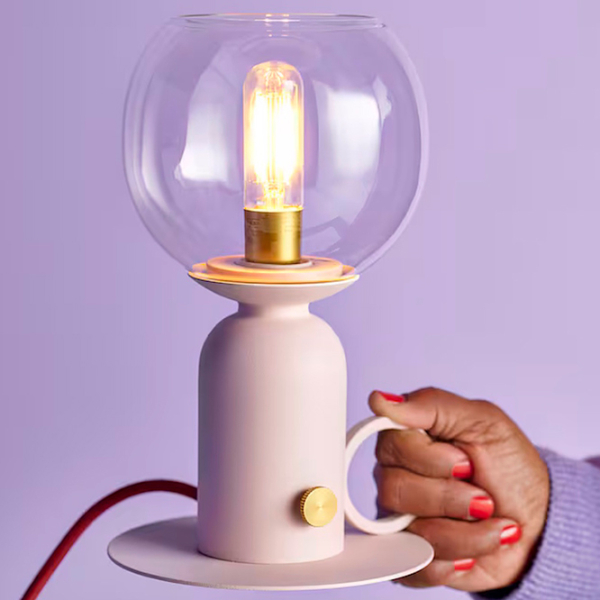 Lampă de masă Ikea Askmuller Pink Rețea photo 7