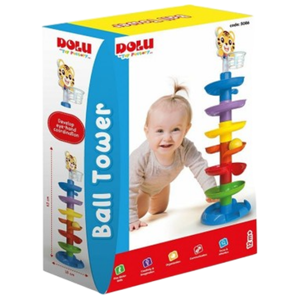 Развивающий набор Dolu Ball Tower Развитие, 1+ photo 1