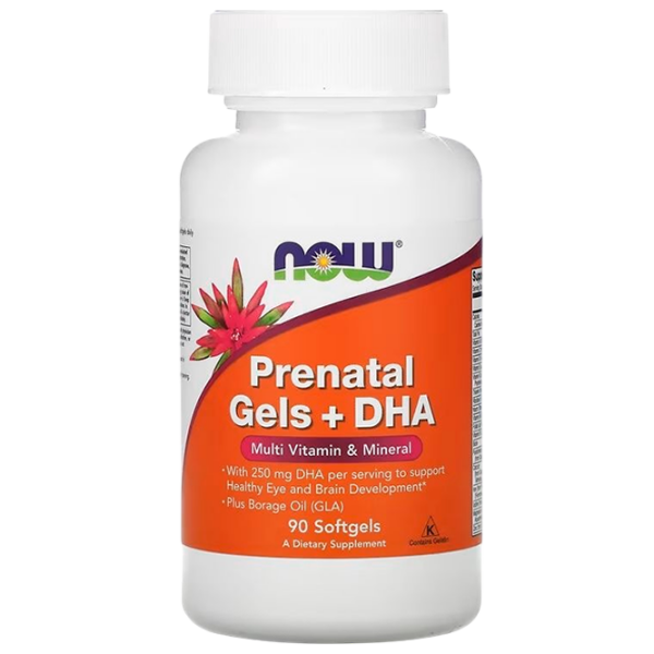 Vitamine și minerale Now Foods Prenatal Gels + DHA   90 photo 1