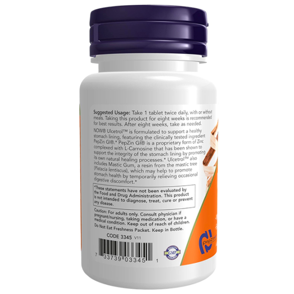 Vitamine și minerale Now Foods Ulcetrol  60  photo 3