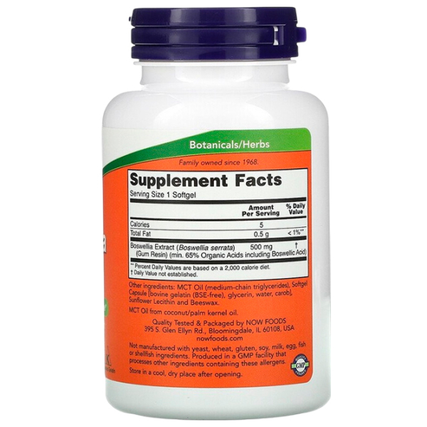 Supliment alimentar Now Foods Boswellia Extract   90 photo 2