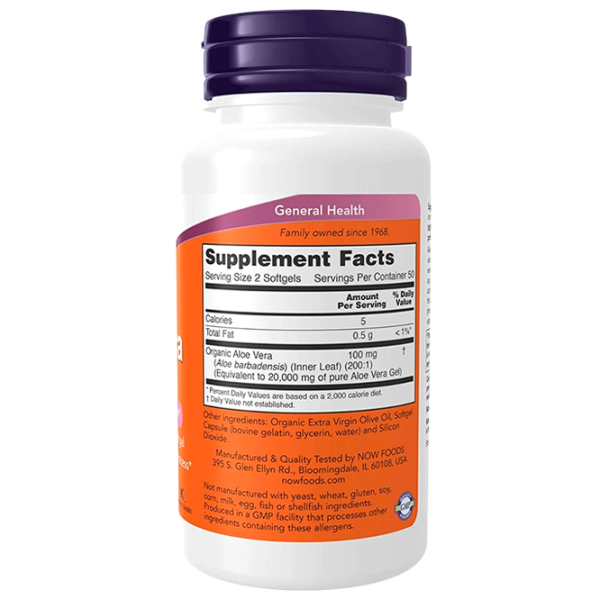 Supliment alimentar Now Foods Aloe Vera   100 photo 2