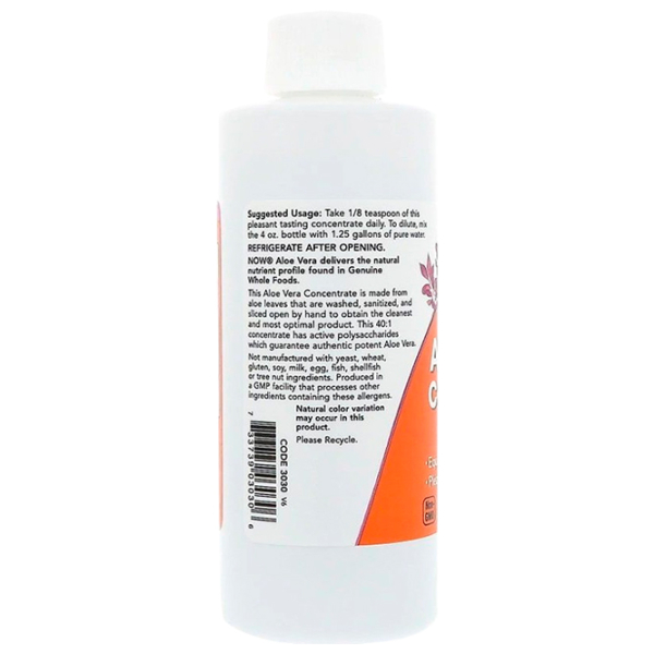 Пищевая добавка Now Foods Aloe Vera Concentrate    photo 2