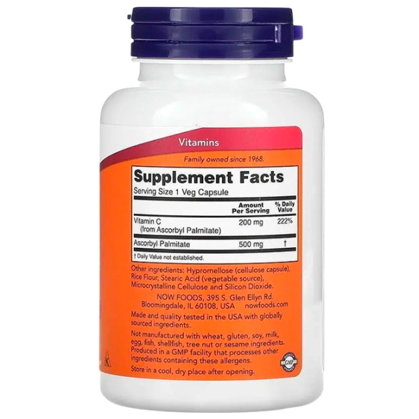 Витамины Now Foods Ascorbyl Palmitate   100 photo 2