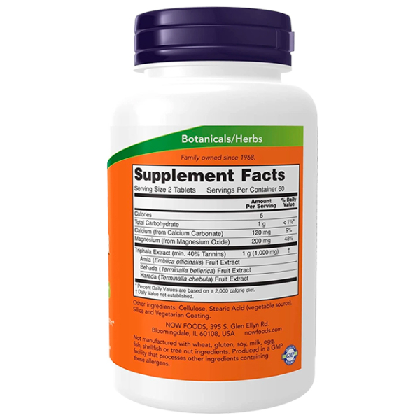 Supliment alimentar Now Foods Triphala  120  photo 2