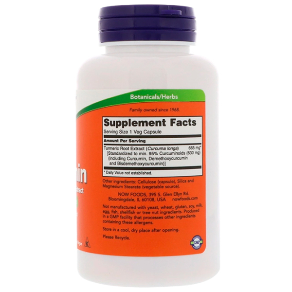 Supliment alimentar Now Foods Turmeric Curcumin   60 photo 2