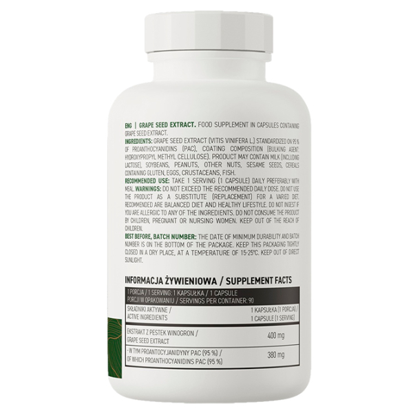 Supliment alimentar OstroVit Grape Seed Extract   90 photo 2