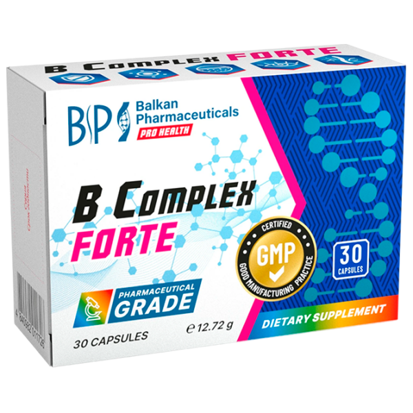 Витамины Balkan Pharmaceuticals B complex Forte   30 photo 1