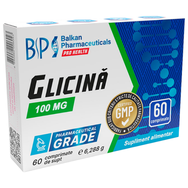 Vitamine Balkan Pharmaceuticals Glycine  60  photo 1