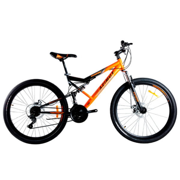 Bicicletă Azimut Scorpion 29" 19" Black Orange Oțel / Pentru adulți photo 5