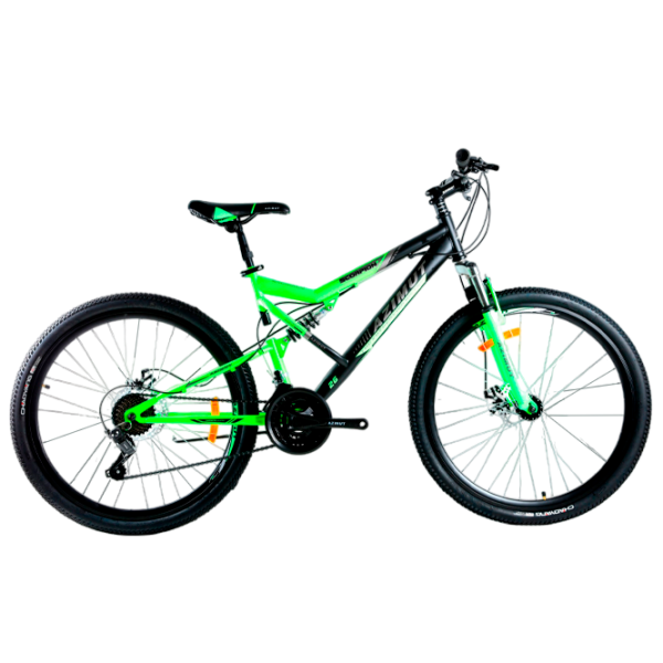 Bicicletă Azimut Scorpion 29" 19" Black Green Oțel / Pentru adulți photo 5