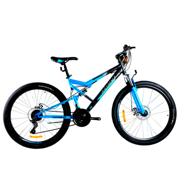 Bicicletă Azimut Scorpion 29" 19" Black Blue Oțel / Pentru adulți photo 5