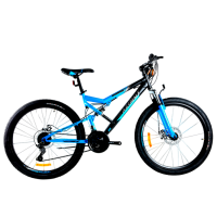 Bicicletă Azimut Scorpion 29" 19" Black Blue Oțel / Pentru adulți