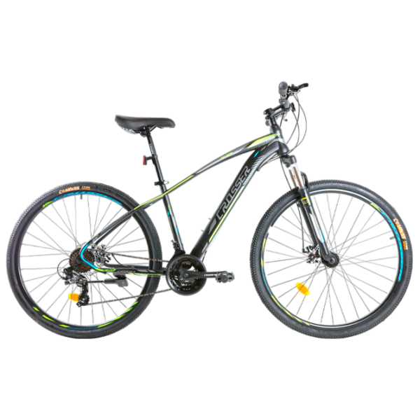 Bicicletă Crosser Nevada 29" 19" Black Green Oțel / Pentru adulți photo 5