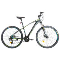 Bicicletă Crosser Nevada 29" 19" Black Green Oțel / Pentru adulți