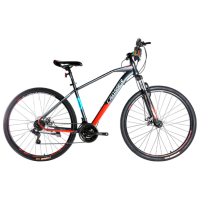 Bicicletă Crosser Gemini 29" 19" Gray Red Oțel / Pentru adulți