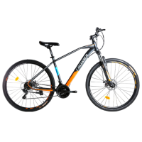 Bicicletă Crosser Gemini 29" 19" Black Orange Oțel / Pentru adulți
