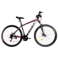 Bicicletă Crosser 40D 29" 20" Black White Oțel / Pentru adulți