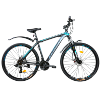 Bicicletă Crosser 40D 29" 20" Black Blue Oțel / Pentru adulți