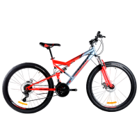 Bicicletă Azimut Scorpion 29" 19" Red Gray Oțel / Pentru adulți