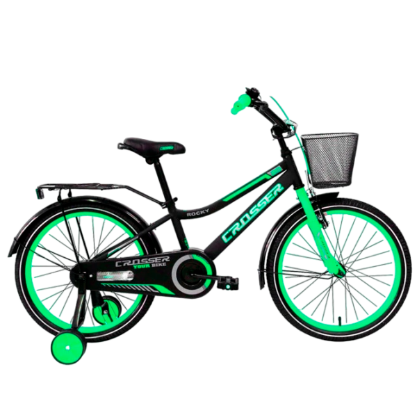 Bicicletă Crosser C13 20" Turquoise Black Oțel / Pentru copii photo 5