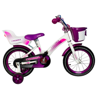 Bicicletă Crosser C3 14" Violet White Oțel / Pentru copii