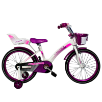 Bicicletă Crosser C3 18" Violet White Oțel / Pentru copii