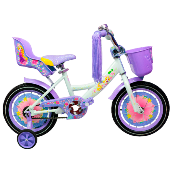 Bicicletă Crosser Girl-S 16" Violet White Oțel / Pentru copii photo 5